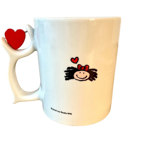 Vintage’98 Spinners Mug Heart Jared Lee Studio Kisses & Slobbers Valentine’s Day - Picture 4 of 7